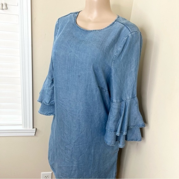BEACH LUNCH LOUNGE Chambray Dress - Picture 3 of 7